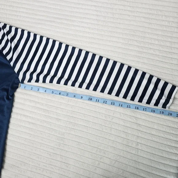 Field & Stream Womens XL Navy Striped Raglan Long Sleeve Performance Gorpcore - Picture 8 of 9